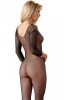 Siateczkowe bodystocking catsuit tył